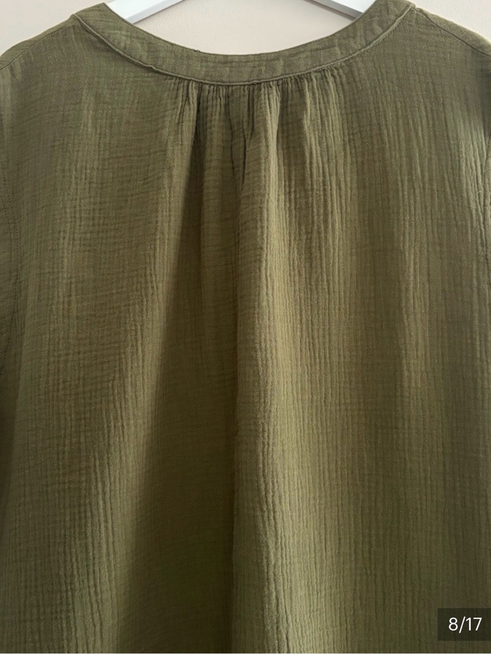 Joe Fresh Women’s Size 1X Olive-Green V-Neck Tank 100% Cotton Casual Top - Picture 6 of 15